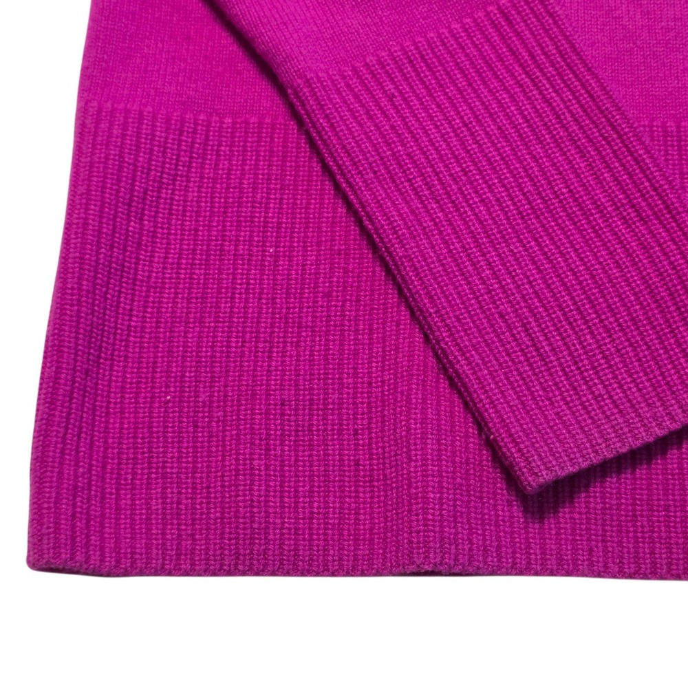 Athleta Aspen Turtleneck Sweater Womens S Pink Good Wool Cashmere Ribbed Hem - Picture 6 of 11